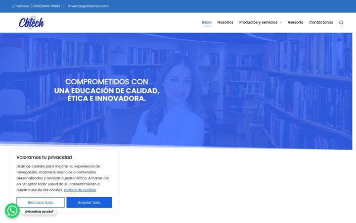 Screenshot of cbtechec.com