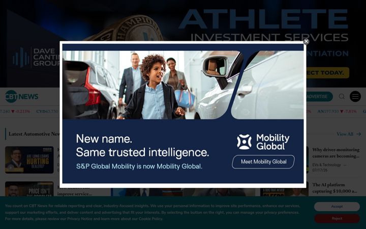 Screenshot of cbtnews.com