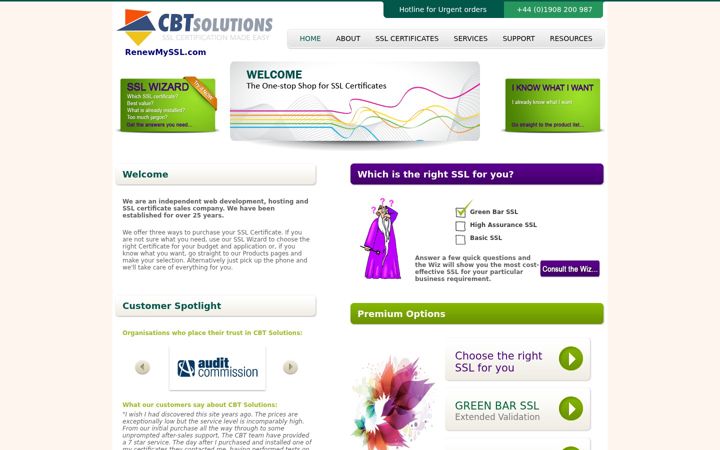 Screenshot of cbtsolutions.net