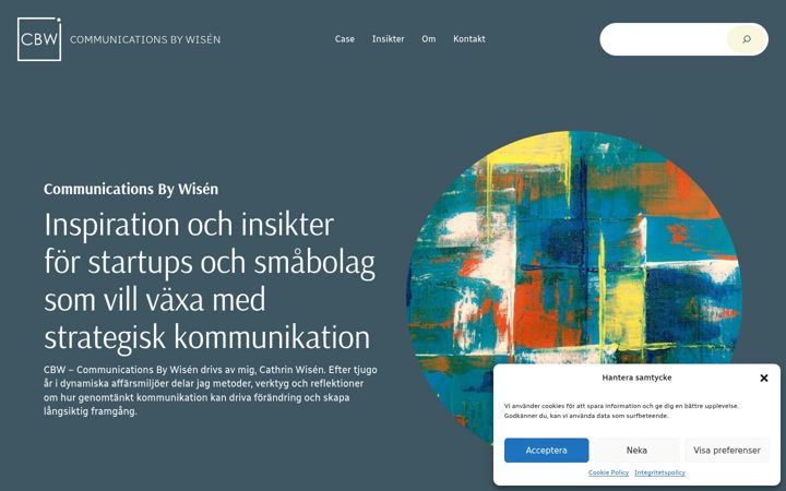 Screenshot of cbwagency.se