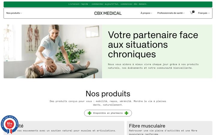 Screenshot of cbxmedical.com