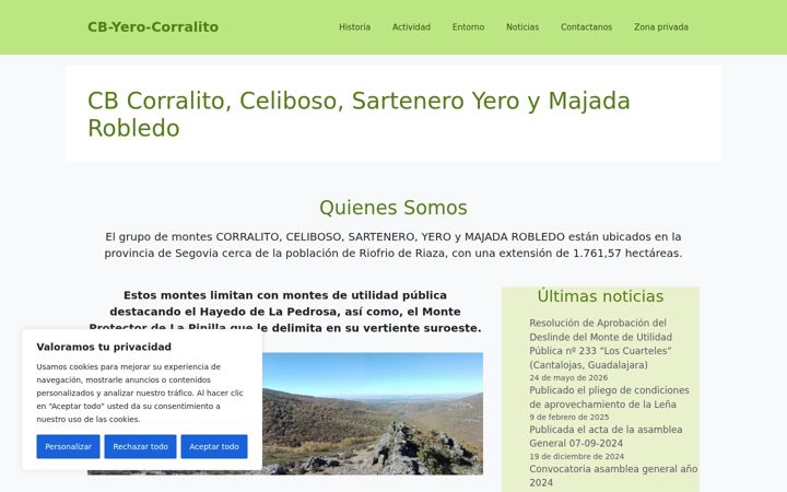 Screenshot of cbyerocorralito.es