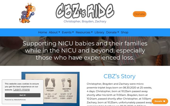 Ekrano kopija cbzsride.org