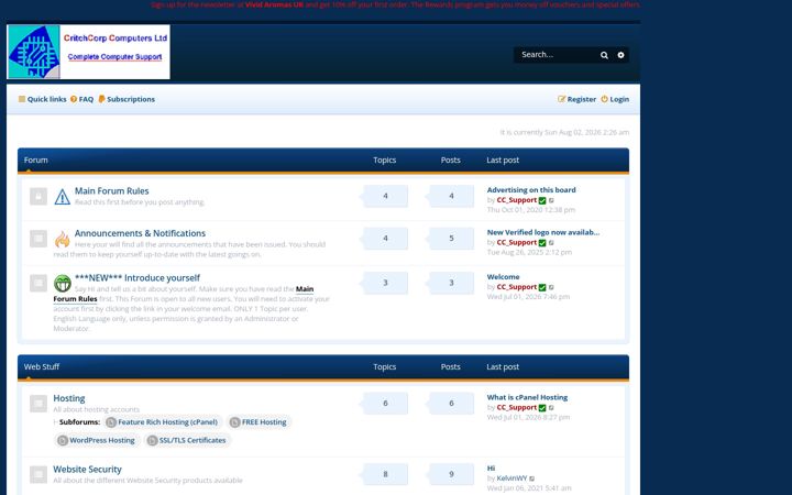 Screenshot of cc-computers.uk