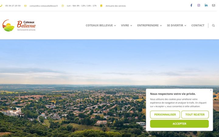 Skærmbillede af cc-coteauxbellevue.fr