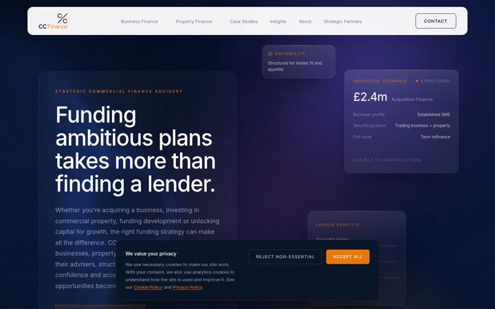 Screenshot ta' cc-finance.co.uk
