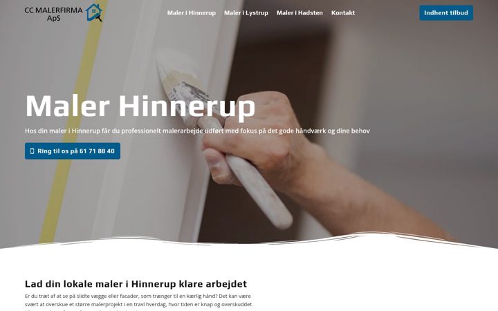 Screenshot of cc-malerfirma.dk