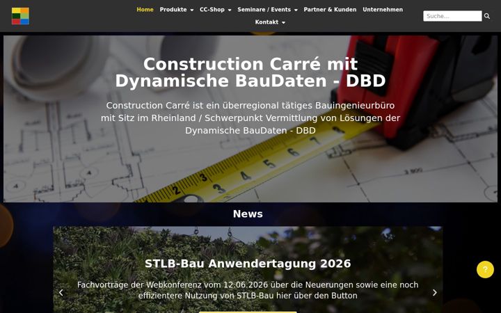 Screenshot von cc-pw.de