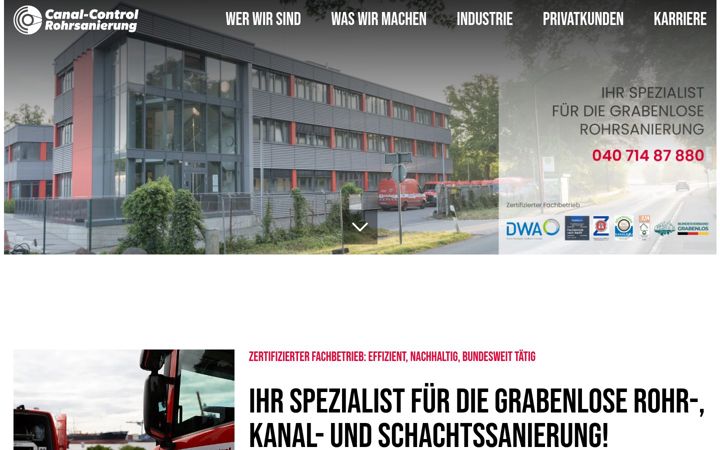 Screenshot von cc-rohrsanierung.de