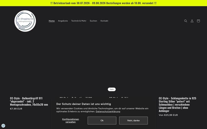 Screenshot of cc-shopping.de