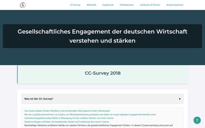 Screenshot of cc-survey.de