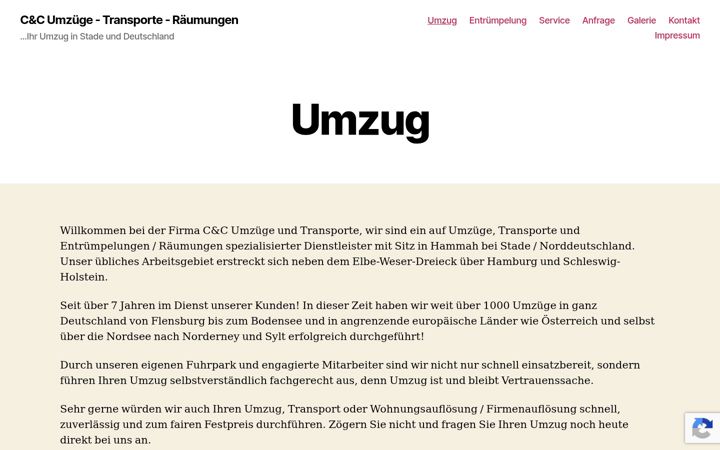 Screenshot von cc-transporte.de