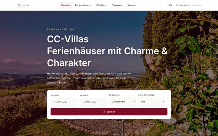 Captură de ecran a cc-villas.com