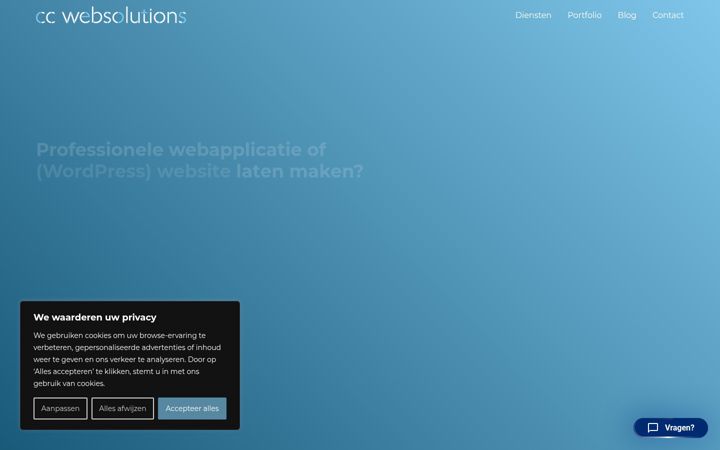 Snímek obrazovky cc-websolutions.nl