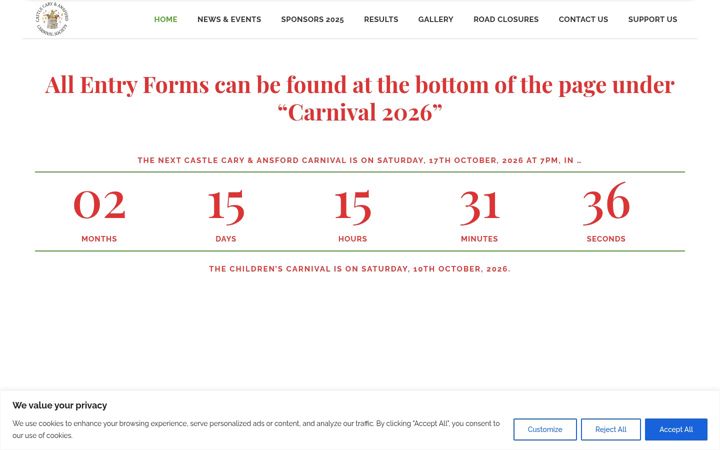 Screenshot of ccacs.org.uk