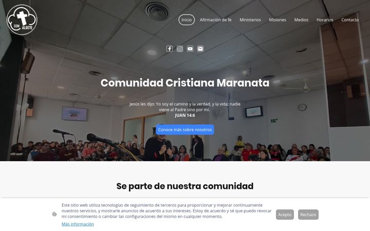 Screenshot of ccalgetemaranata.com