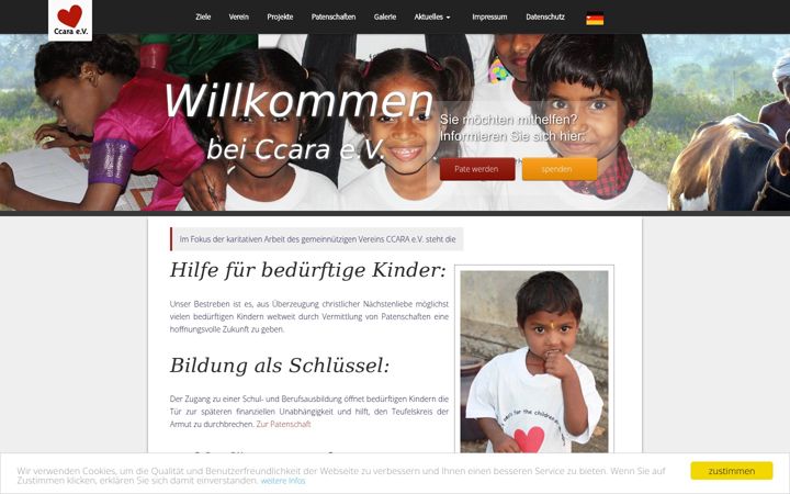 Screenshot of ccara.de