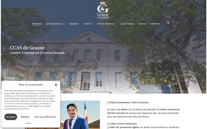 Snímek obrazovky ccas-grasse.fr