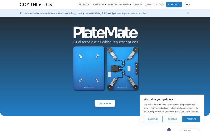 Screenshot of ccathletics.dk