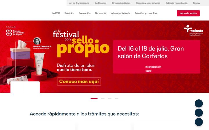 Screenshot of ccb.org.co