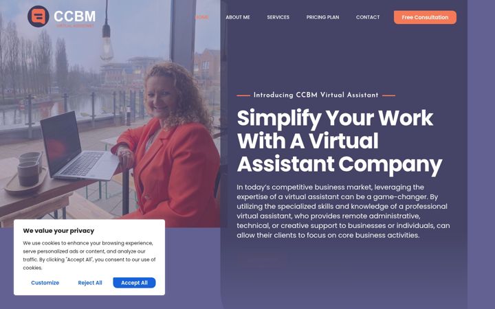 Screenshot of ccbmvirtualassistant.com