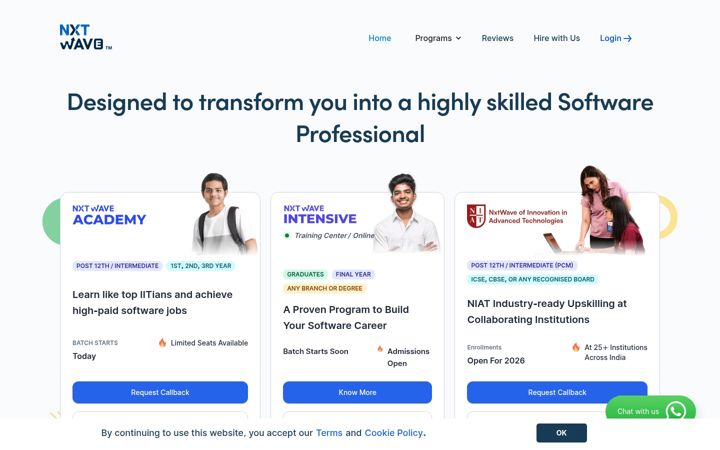Screenshot of ccbp.in