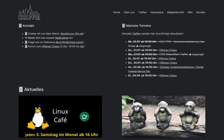 Screenshot of ccc-ffm.de