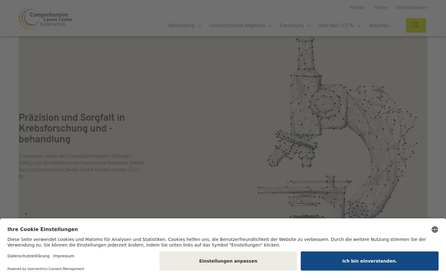 Screenshot tal-banner tal-kunsens muri qabel kwalunkwe interazzjoni