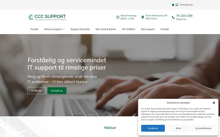 Screenshot of ccc-support.dk