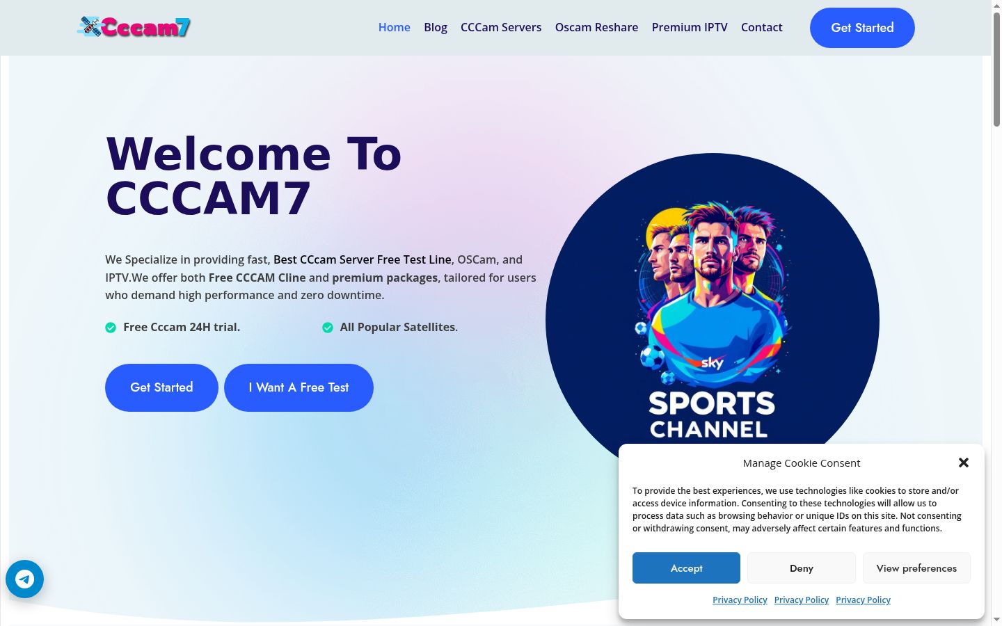 Screenshot tal-banner tal-kunsens muri qabel kwalunkwe interazzjoni