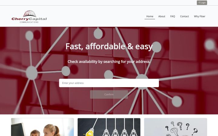 Screenshot of cccfiber.com