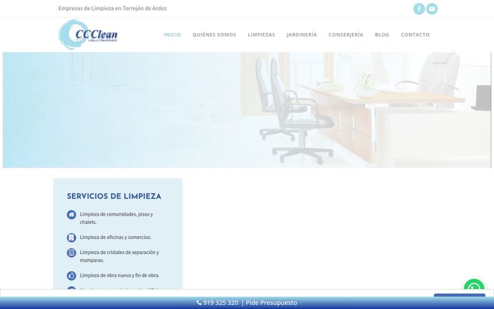 Screenshot of ccclean.es