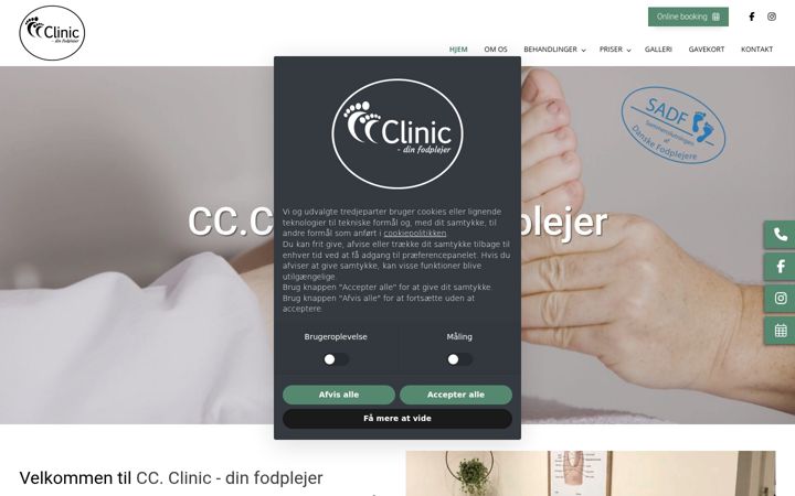 Screenshot of ccclinic.dk