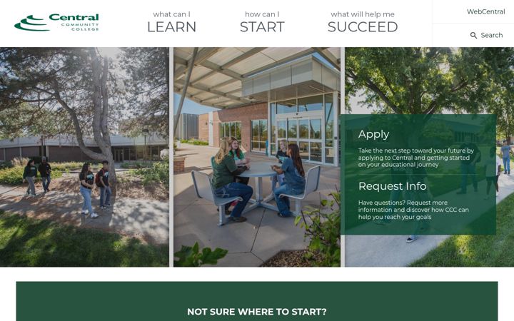 Screenshot of cccneb.edu