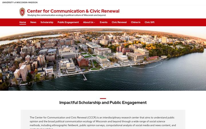 Screenshot von cccr.wisc.edu