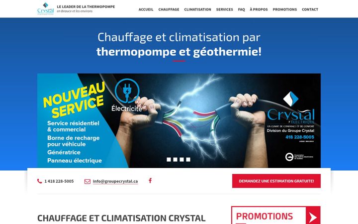 Screenshot of cccrystal.ca
