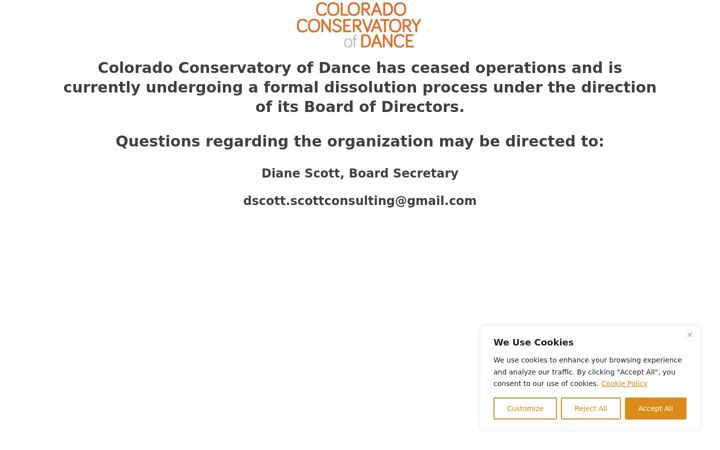 Screenshot ta' ccdance.org