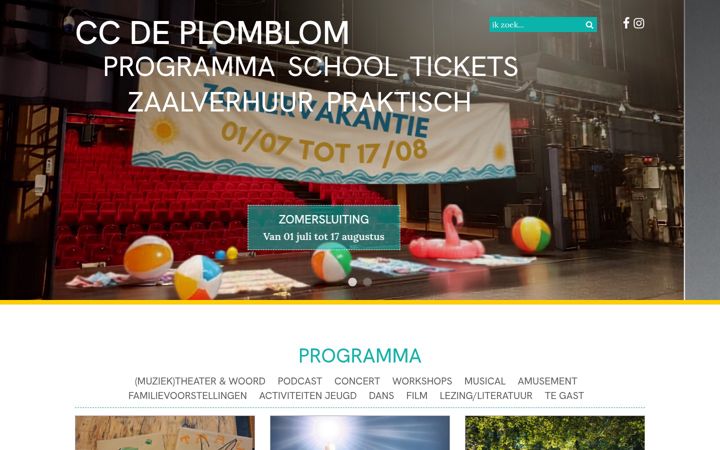 Screenshot ta' ccdeplomblom.org