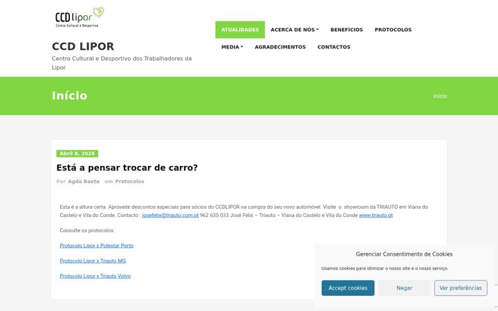 Screenshot von ccdlipor.pt