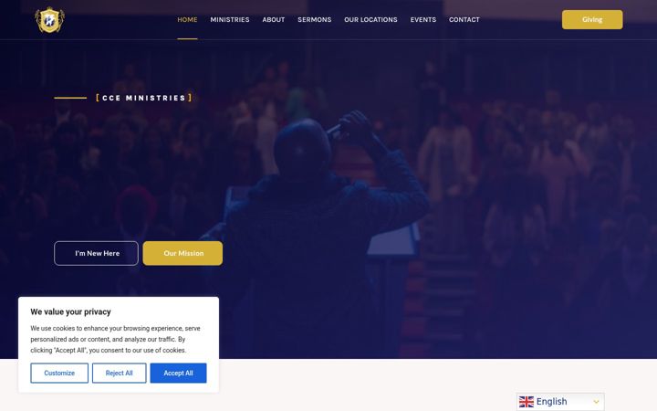 Screenshot ta' cce-ministries.org