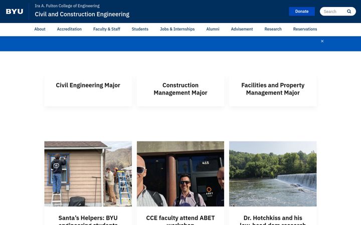 Screenshot von cce.byu.edu