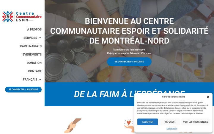Screenshot of ccesmn.ca