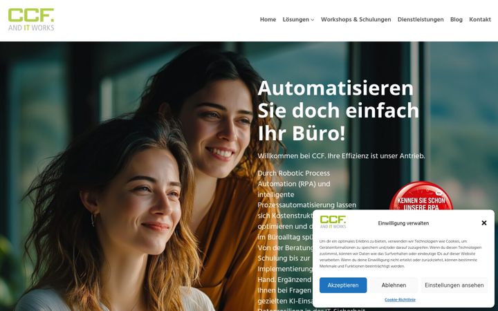Screenshot of ccf.de