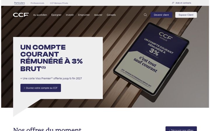 Screenshot of ccf.fr