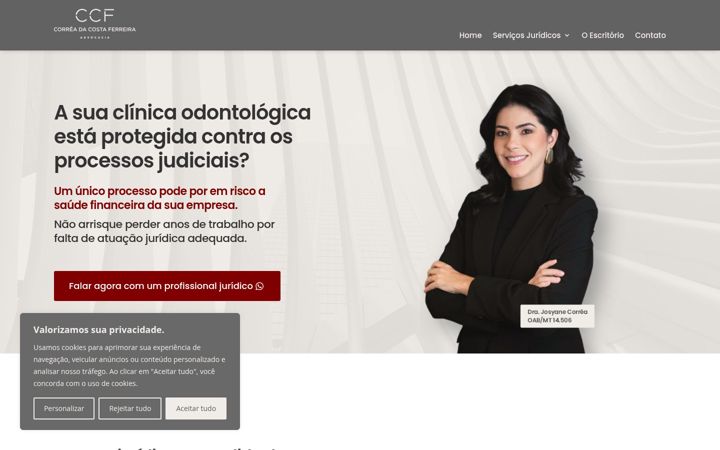 Screenshot van ccfadvocacia.com.br