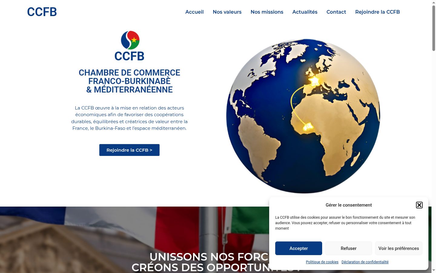 Screenshot tal-banner tal-kunsens muri qabel kwalunkwe interazzjoni