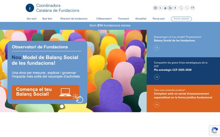 Screenshot of ccfundacions.cat