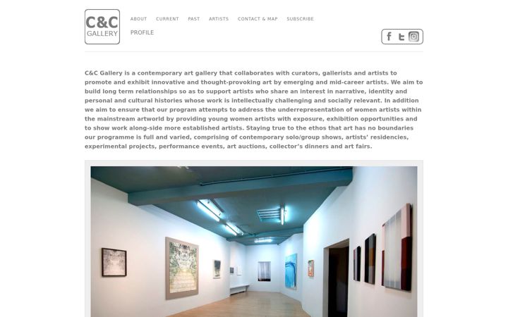 Screenshot di ccgallery.co.uk