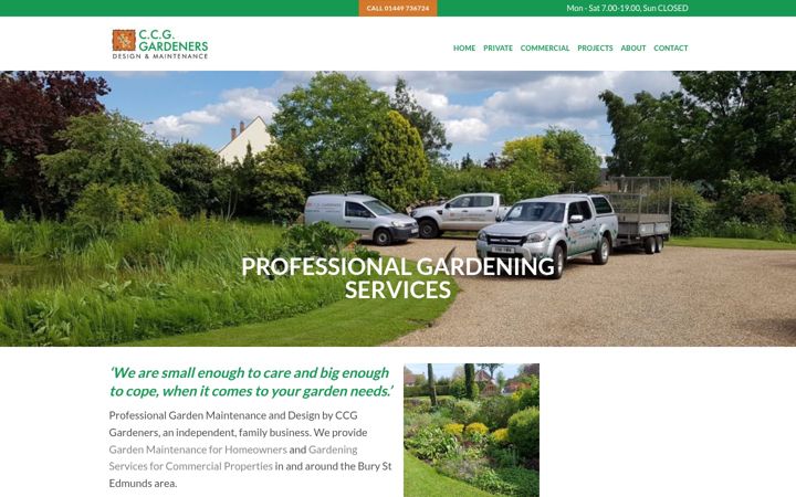 Screenshot of ccggardeners.co.uk
