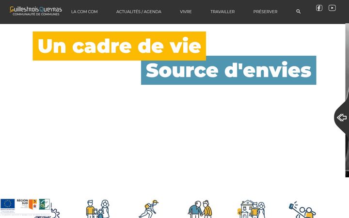 Ekrānuzņēmums no ccguillestroisqueyras.fr